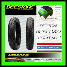 ANVELOPA CAUCIUC 80/90-16 80x90x16 80-90-16 DEESTONE D822 PLY Rating: 4 Tubeless Calitate Exceptionala MADE IN THAILAND Moto Scuter foto
