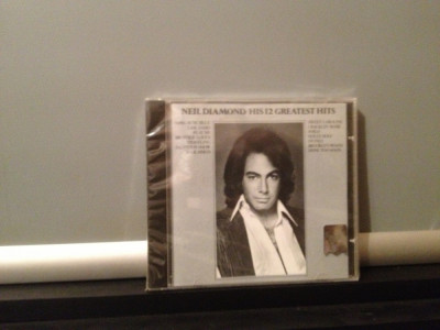 NEIL DIAMOND - HIS 12 GREATEST HITS (MCA REC /1985) CD NOU/SIGILAT-made in USA foto