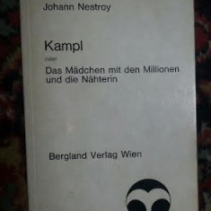 J Nestroy Kampl oder das Madchen mit den Millionen 1978