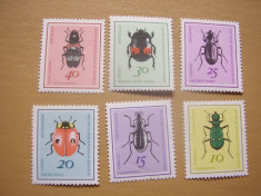 Germania - RDG 1968 fauna insecte MI 1411-1416 MNH foto