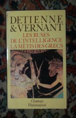 Detienne Vernant Les ruses de l&amp;#039;intelligence Flammarion 1974 foto