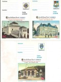 #carte postala -Editia de lux-Forumul International de cartofilie CARTO- BUCUREST 1999 marca fixa-SERIE DE 5 VAL, Necirculata, Printata