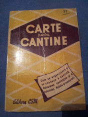 CARTE PENTRU CANTINE foto