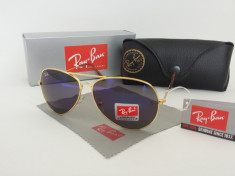 Ochelari De Soare UV400 RAY BAN Aviator RB3026 Toc + Laveta + Cutie cadou OSR-44 foto