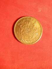 Moneda 2000 Lei 1946 Mihai I ,bronz ,cal.apr.NC ,luciu batere estompat foto