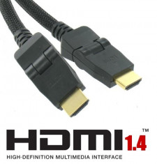 Cablu HDMI 1.4 (highspeed) 10m placat cu aur 00027 foto