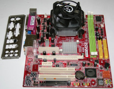 KIT placa de baza MSI P4M900M2-L+proc. C2D E6300,LGA 775,DDR2,1066FSB+cooler ALPINE AC7+tablita spate, pci-ex, video onboard, sunet, retea,GARANTIE !! foto