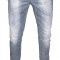 (MARIME MAI MARE) BLUGI CONICI H&amp;amp;M - FADED GREY JEANS - SKINNY / SLIM - ( MARIME: 32 ) - TALIE = 89 CM / LUNGIME TOTALA = 110 CM