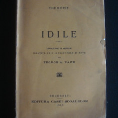 THEOCRIT - IDILE {introducere de TEODOR A. NAUM. 1927}