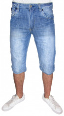 PANTALONI SCURTI (BLUGI) &amp;quot;H&amp;amp;amp;M&amp;quot; - SLIM FIT - ( MARIME: EUR 158 = CORESPUNDE MARIME 27 ) - TALIE = 76 CM / LUNGIME TOTALA = 60 CM foto