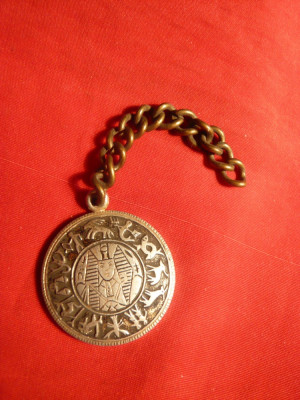 Medalion metal alb , Zodiile , d= 2,7 cm foto