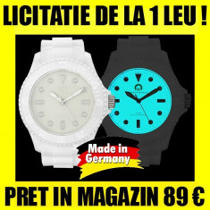 NU RATA ! CEAS BARBAT KRAFTWORXS SPARXS ALB WHITE UNIC ROMANIA NOU SPORT wr5 atm LUMINEAZA IN INTUNERIC NOAPTEA FOSFORESCENT PRET IN MAGAZIN 89 Euro foto