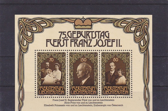 Personalitati ,Franz Josef , Lihtenstein.