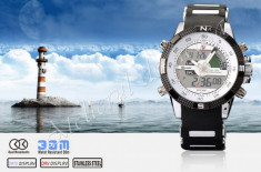 CEAS SHARK ORIGINAL BARBATESC MILITAR, ANALOG SI DIGITAL, DUAL TIME, EDITIE LIMITATA foto