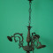 CANDELABRU DIN ANTIMONIU ,CU 3 BRATE ,ANII 1930 -40,PT DECOR,.reducere