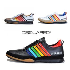 Adidasi DSQUARED Men Leisure Shoes Din Piele Barbati La Comanda - MADE IN ITALY foto