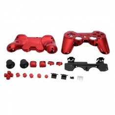 Plastic Case Buttons Kit for PS3 Controller Plating Red TM43 foto