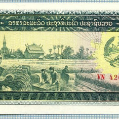 1183 BANCNOTA - LAOS - 100 KIP - anul (1979) -SERIA 4261926 -starea care se vede