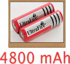 Acumulator li- ion UltraFire18650 3,7V 4800 mAh - reincarcabil foto