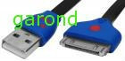 Cablu de date, plat, USB A, tata &amp;amp;rarr; comp. iPhone 3/4 - 90cm/73814 foto