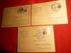 3 Carti Postale Austria 1949 stamp. speciale -Targuri si Festivale