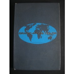 GRAFIC ATLAS COLOR (1977, editie cartonata, format 26 x 38 cm, limba spaniola)
