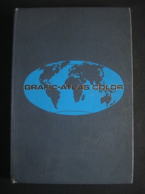 GRAFIC ATLAS COLOR (1977, editie cartonata, format 26 x 38 cm, limba spaniola) foto