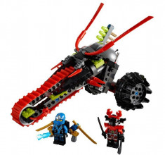 Joc de construit tip LEGO Ninjago, Bela Warrior Bike, 214 piese si 2 figurine, NOU foto