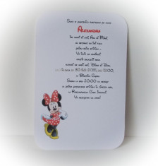 Invitatie pentru botez - Minnie foto