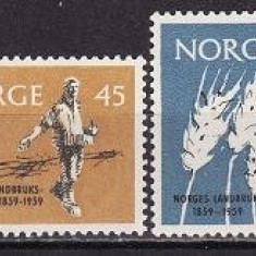 Norvegia 1959 - cat.nr.394-5 neuzat,perfecta stare