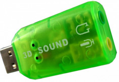 Placa de sunet pe intrare USB (3D sound) 02729 foto