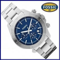 CEAS FOSSIL CH2849 PRET IN MAGAZIN 139 Euro BARBAT BLUE BRATARA METAL OTEL-INOX NOU CUTIE CADOU SUBACVATIC CRONOGRAF ORIGINAL LIVRARE GRATIS DE FIRMA foto