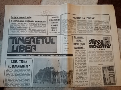 ziarul tineretul liber 8 februarie 1990 foto