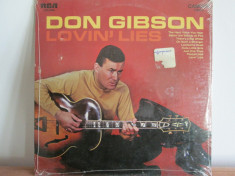 Don Gibson - Lovin&amp;#039; Lies 1970 disc vinil LP foto