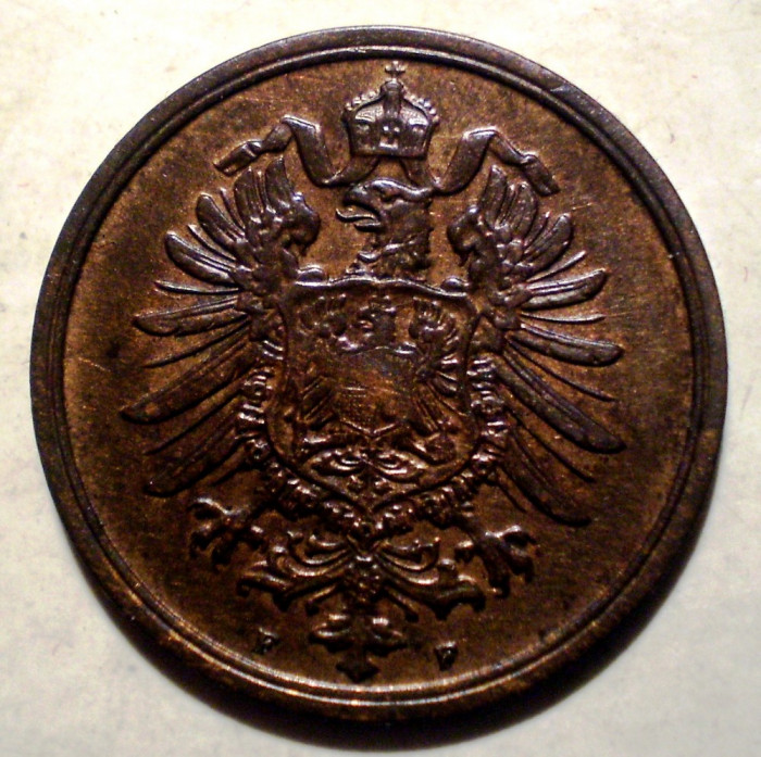 D.163 GERMANIA 2 PFENNIG 1875 F XF