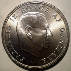 C.369 DANEMARCA FREDERIK IX 5 KRONER 1964 AUNC