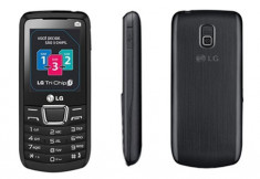 Telefon mobil LG A290, Triple SIM, Negru foto