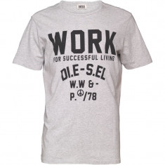 Diesel Mens T-Work-R T-Shirt 912 Grey foto