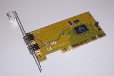 Placa PCI adaptor 2 Porturi USB interfata brachet extern bracket port foto