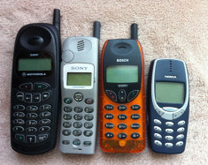 Pachet 4 telefoane: MOTOROLA D160, SONY CMD-CD5, BOSCH 509, NOKIA 3310 foto