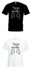 TRICOU PERSONALIZAT - Mickey Mouse Hands Property of my girlfriend / T-SHIRT_010 / CADOURI PERSONALIZATE / PERSONALIZARI DIVERSE foto