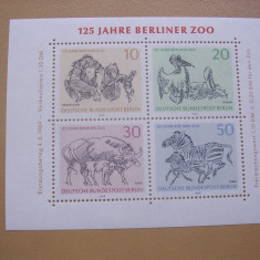 Germania Berlin 1969 fauna MI 338-341 ( bl.2) MNH