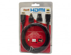 Set cablu HDMI 3 in 1 Adaptori Mini Si Micro Hdmi 71443 foto