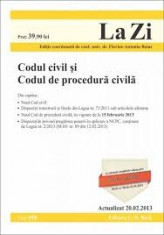 CODUL CIVIL SI CODUL DE PROCEDURA CIVILA LA ZI COD 498 (ACTUALIZARE 25.02.2013)-YBK10568 foto