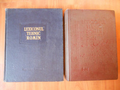 LEXICONUL TEHNIC ROMAN I-M, Vol. III. Volumul 3 + LEXICONUL TEHNIC ROMAN - Elaborare noua, Vol.6 (D-DZ) Volumul VI (Carti vechi DEX,Dictionar romana) foto