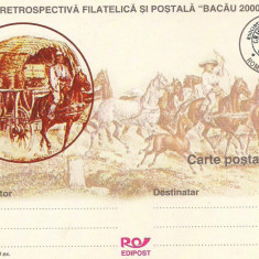 #carte postala-Editia de lux-RETROSPECTIVA FILATELICA SI POSTALA BACAU 2000-marca fixa