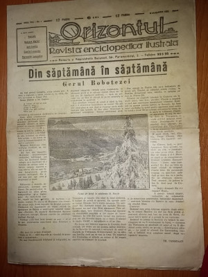 revista orizontul 3 ianuarie 1928 ( revista enciclopedica ilustrata ) foto