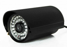 Camere camera supraveghere negru Lentila 3,6 mm unghi mare CCD Sony 600 tvl Suport si alimentator foto