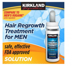 Minoxidil 5% Kirkland SOLUTIE impotriva caderii parului pt 3 luni foto