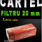 Tuburi CARTEL CU FILTRU LUNG - 20 mm - 200 tuburi / cutie, pentru injectat tutun, tigari